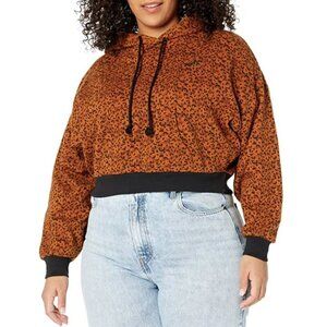 Levi's Laundry Day Leopard-Print Crop Hoodie